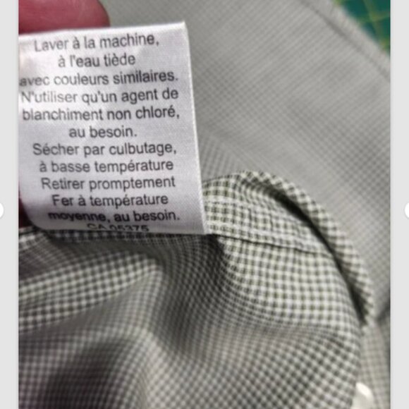 Joseph Abboud Shirt Men's 17 Tall 36/37 Long Sleeve Button Cotton Non Iron - Picture 6 of 12